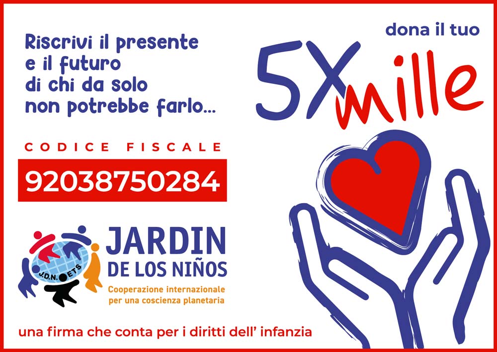 Dona il tuo 5x1000 a jardin de los ninos